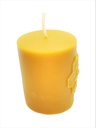 Bee on Comb Pillar Candle