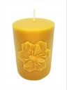 Bee on Comb Pillar Candle