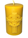 Celtic Cross Pillar Candle