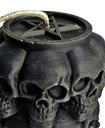 Large Skulls Pillar Candle