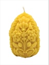 Carved Thistle Egg Candle