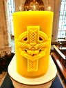 Celtic Cross Pillar Candle