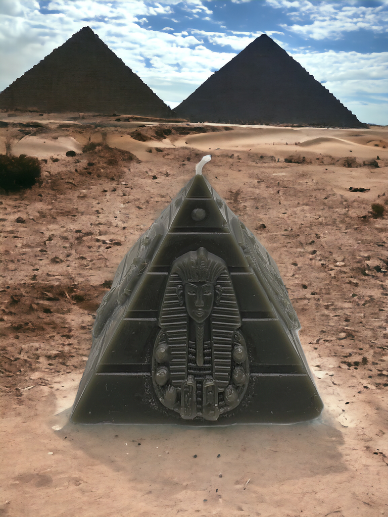 Black Egyptian Pyramid Candle