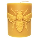 Large Bee Pillar Candle