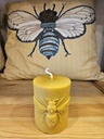 Large Bee Pillar Candle