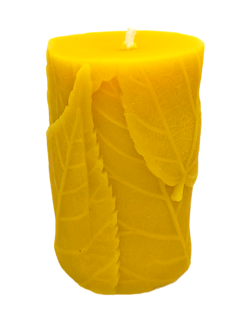 Leaf Pillar Candle