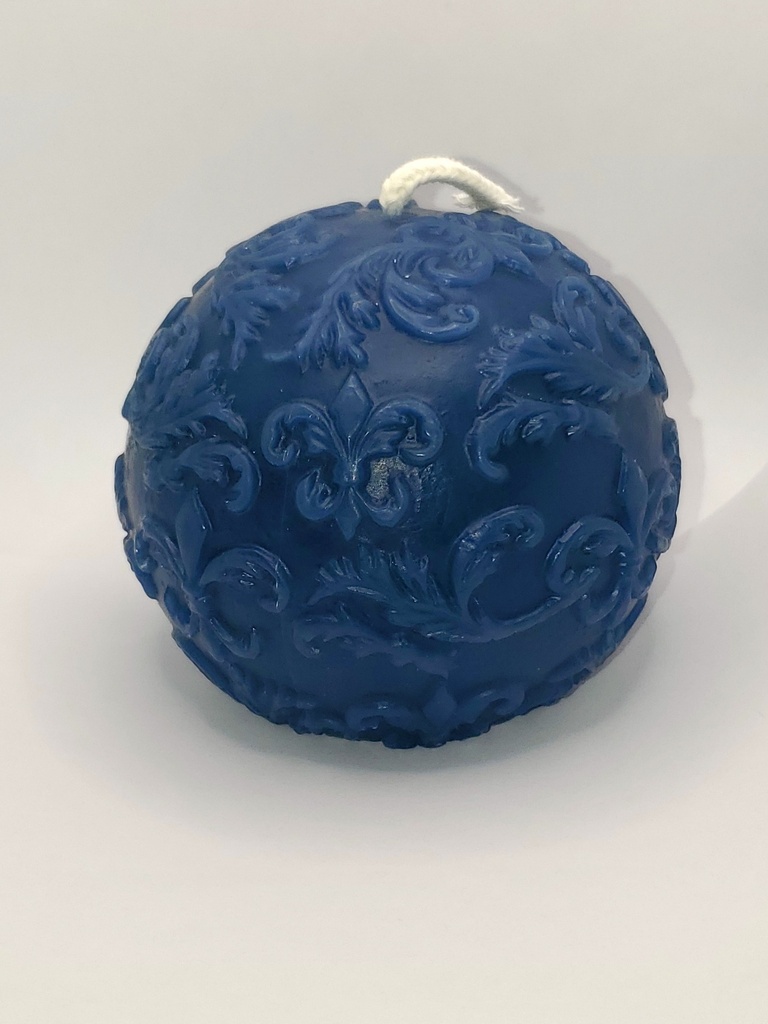 Fleur de Lis Ball Candle