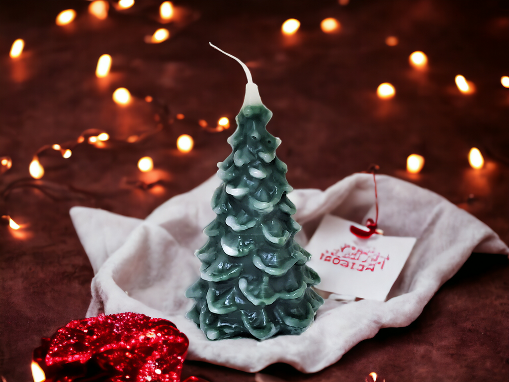 Christmas Tree Candle - Med
