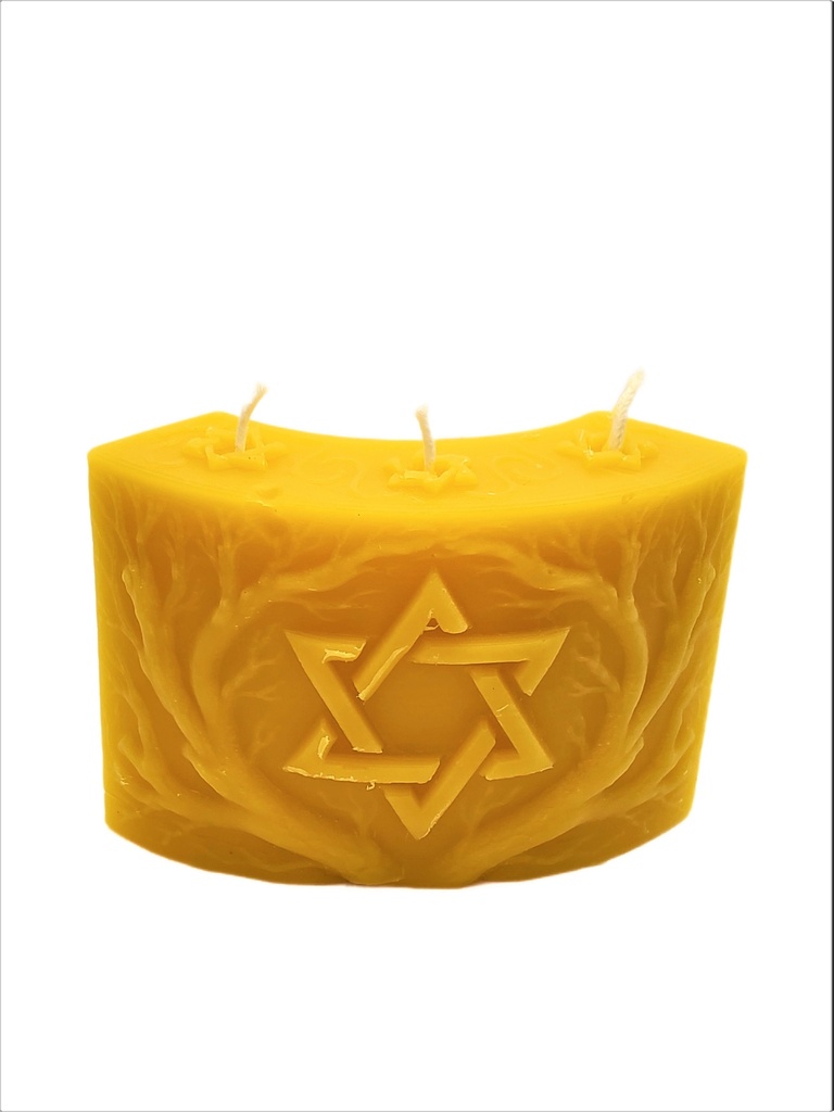 Star of David Branches Candle