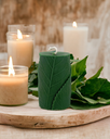 Leaf Pillar Candle