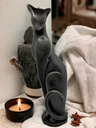 Sleek Black Cat Candle