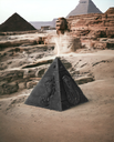 Black Egyptian Pyramid Candle