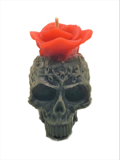 [CAND-ROS-SKL] Rose and Skull Candle