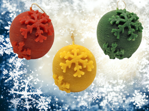 Snowflake Ball Candle