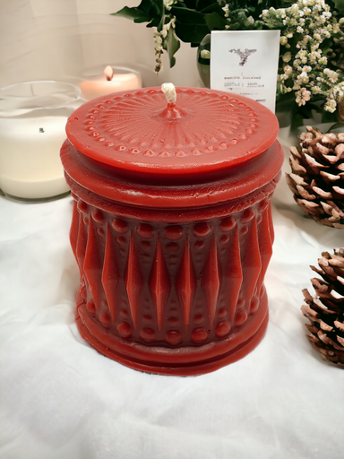 [CAND-CRYS-RED] Crystal Pillar Candle