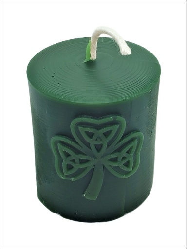 [CAND-SRP-GRN] Shamrock Knotwork Candle