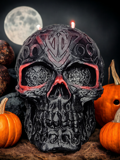 Celtic Skull Candle