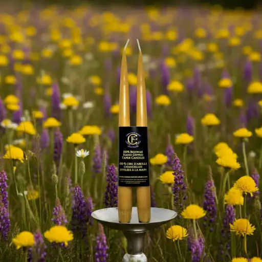 Paire de chandelles effilées de 12 po