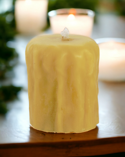 [CAND-RPILL-SM] 3" Rustic Pillar Candle