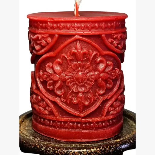 [CAND-MOT-3BLU] 3" Motif Candle