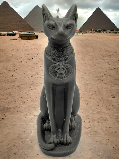 [CAND-BACAT-MED] Bast Cat Candle