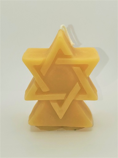 [CAND-SOD-NAT] Star of David Candle
