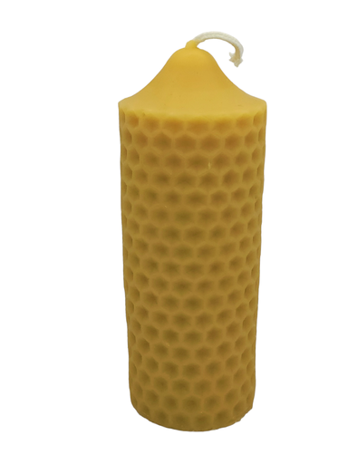 [CAND-RTH-NAT] Raised Top Honeycomb Candle